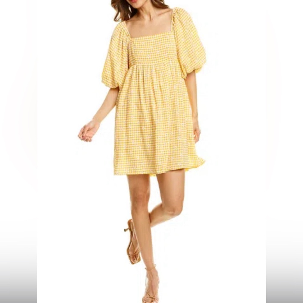 Chic Yellow Checkered Dress
~whimsical